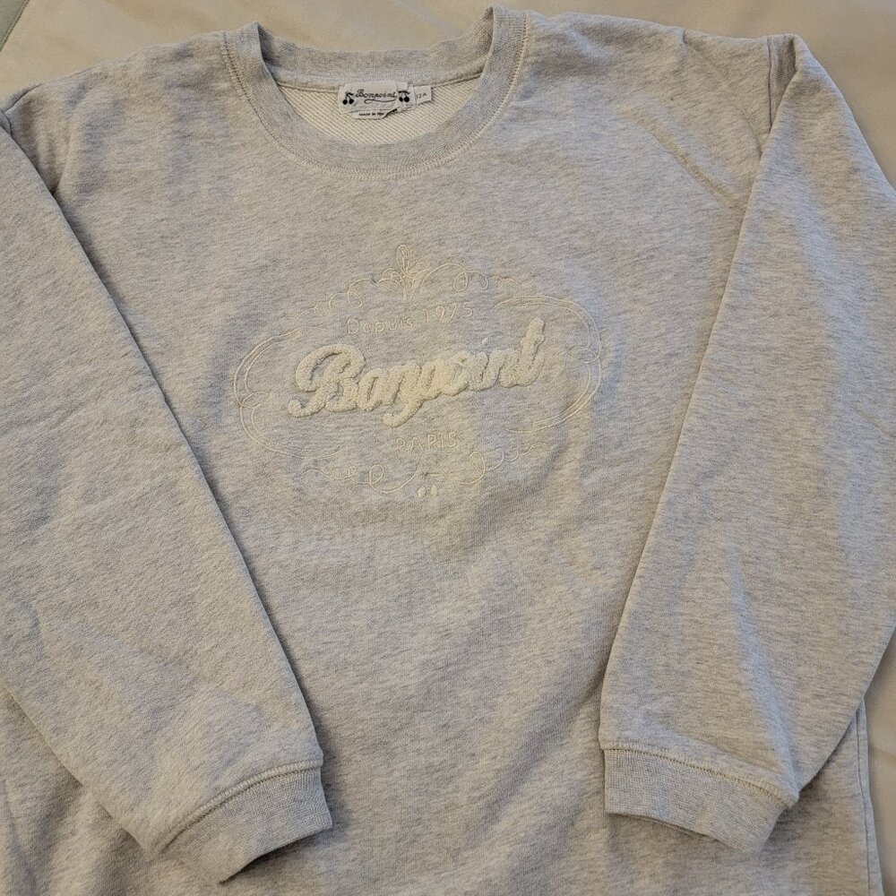 Bonpoint oatmeal sweatshirt sz 12